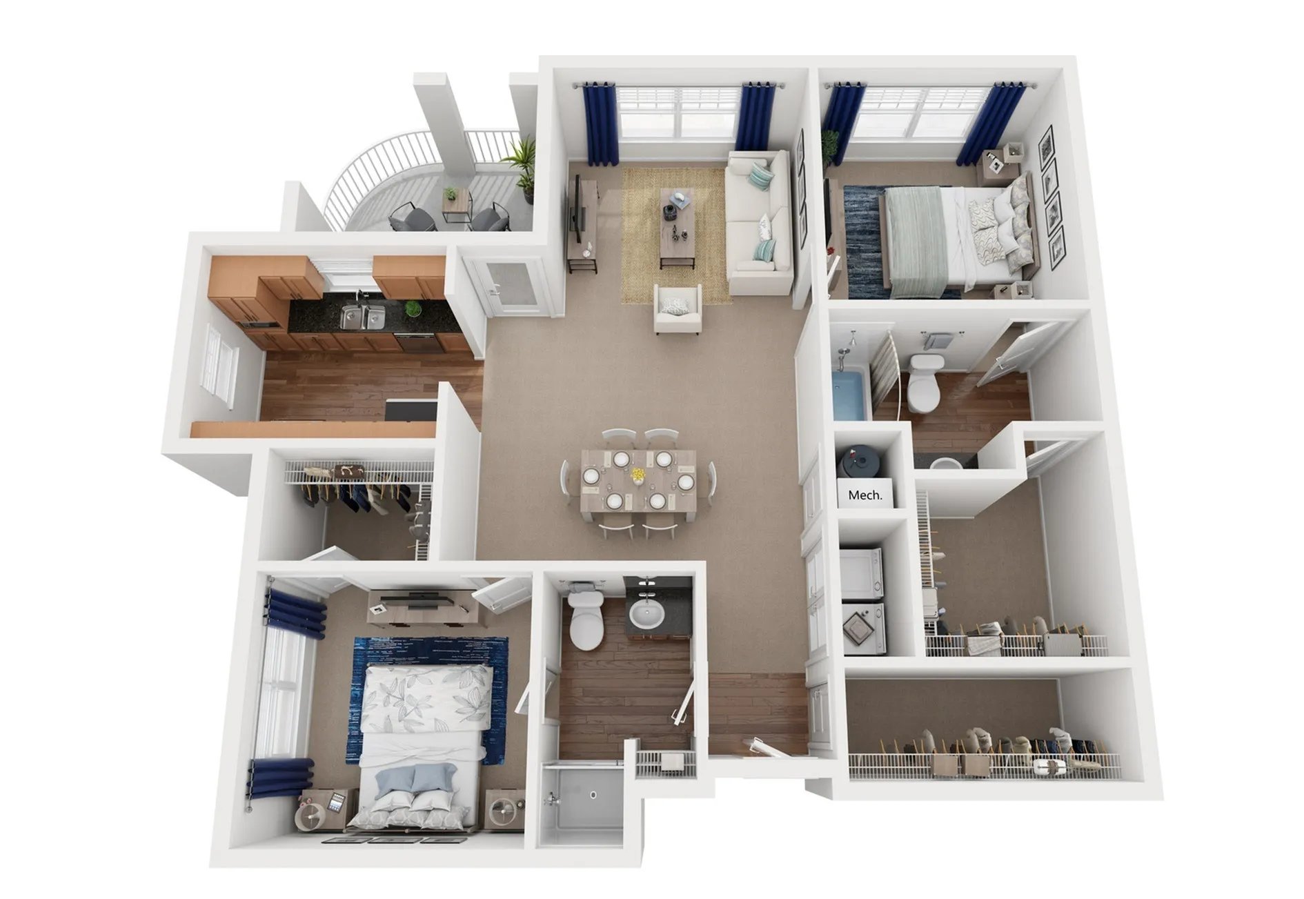 Bamboo floor plan